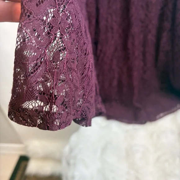 Xhilaration Dress or long top. Long sleeve. Cold shoulder. Merlot colour . XXL - Picture 5 of 14